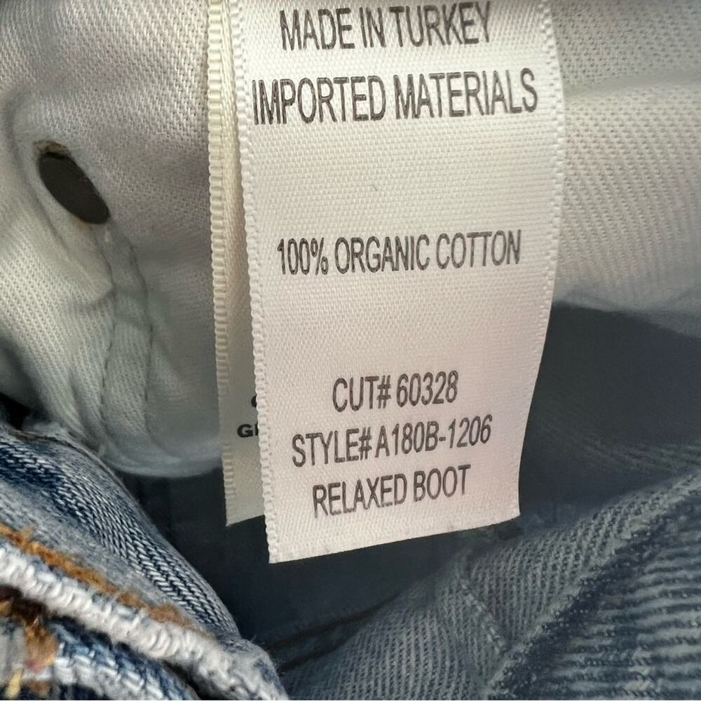 Agolde The Mid Rise Relaxed Bootcut Frayed Hem Size 28 - Picture 11 of 14